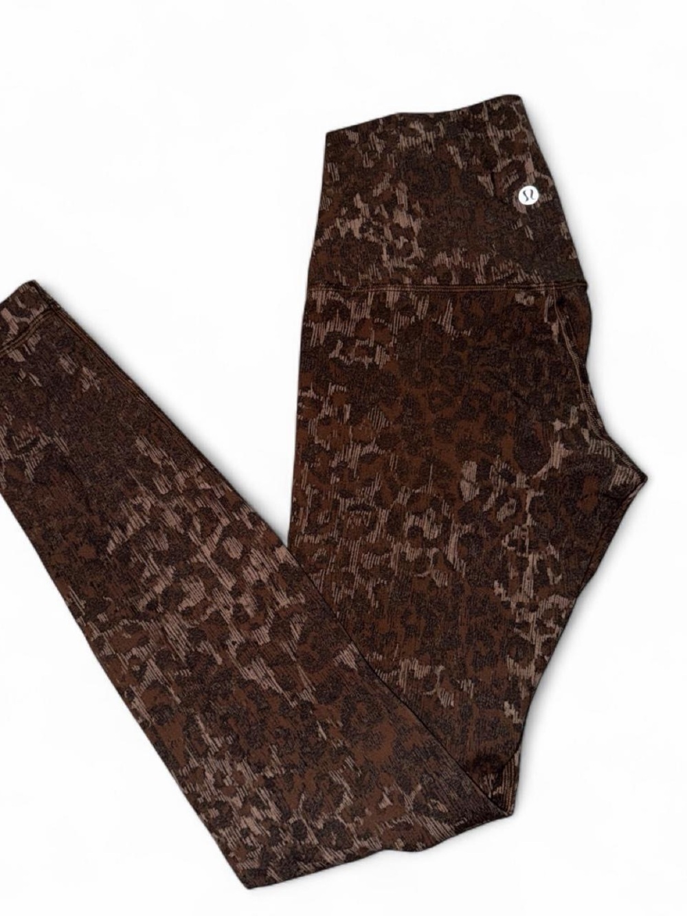 lululemon athletica Dark Brown Leopard-Print High-Rise Leggings